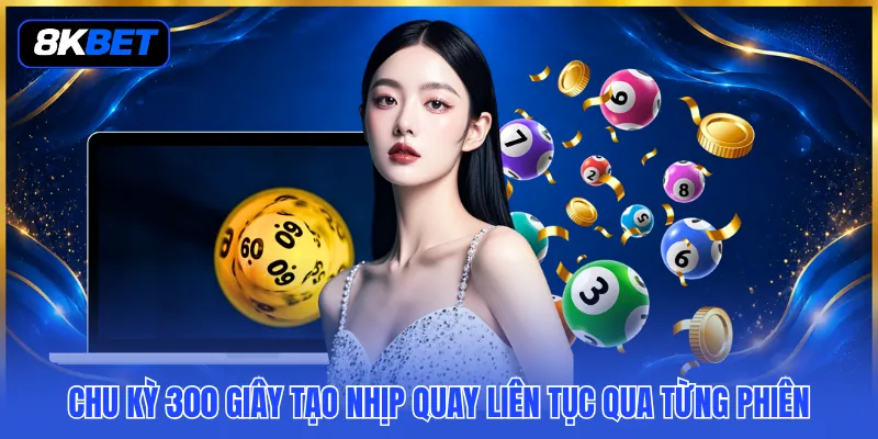 Xổ Số Siêu Tốc 5 Phút - Nơi Vận May Liên Tục Gõ Cửa 2 Chu kỳ 300 giây tạo nhịp quay liên tục qua từng phiên