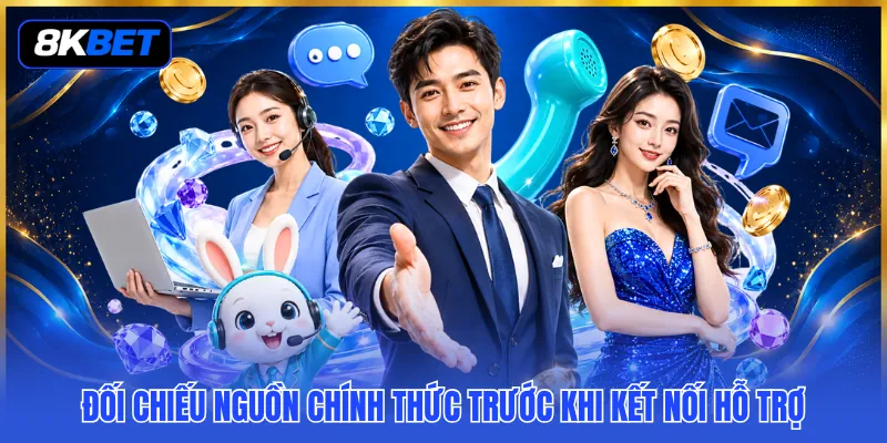 Thông Tin Liên Hệ 8KBET - Tìm Đúng Kênh CSKH Trong Tích Tắc 2 Đối chiếu nguồn chính thức trước khi kết nối hỗ trợ