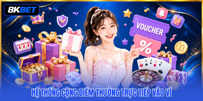 Tiền Thưởng Nạp Đầu 8KBET - Khởi Tạo Ưu Đãi Tân Binh Bùng Nổ 3 Hệ thống cộng điểm thưởng trực tiếp vào ví